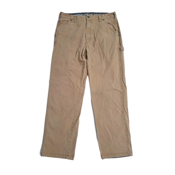 Smiths Mens 36x32 Distressed Carpenter Pants Grunge Work Khaki Tan Utility - Picture 1 of 11